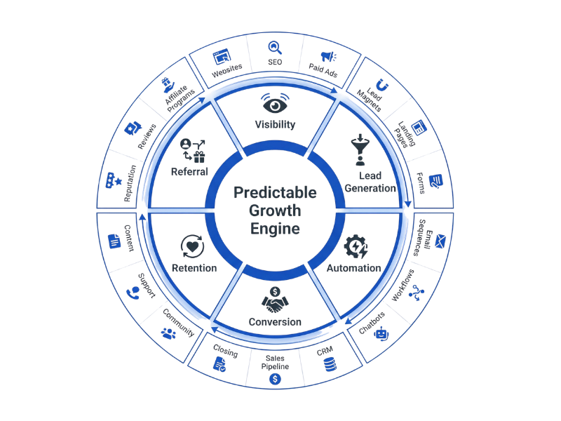 SEO, Website development, marketing, lead generation